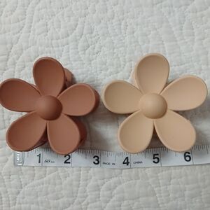 Two Flower Hair Clips